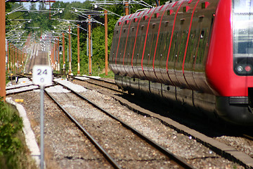 Image showing red train