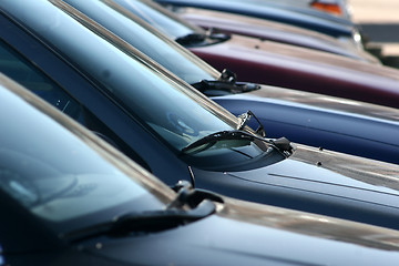 Image showing Parked cars