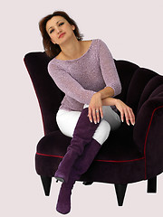 Image showing Woman in a chair