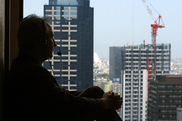 Image showing Business man in his office