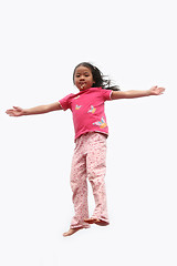 Image showing happy child jump