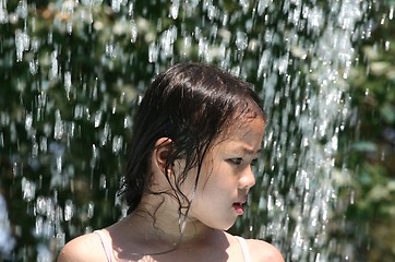 Image showing  child  and water