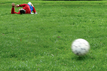 Image showing Injured player