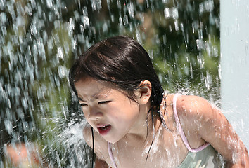 Image showing  child  and water