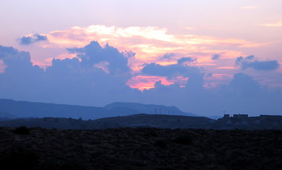 Image showing Sunset blue