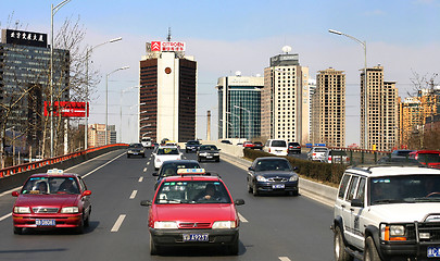 Image showing Traffic in Bejing, 2005