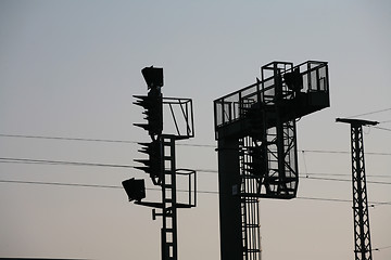 Image showing railways wires