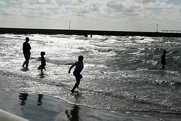 Image showing beach activities