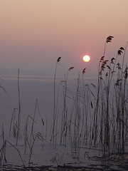 Image showing lake sunset