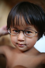 Image showing girl and glasses