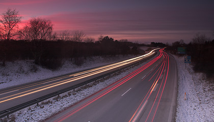 Image showing night traffic