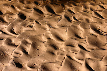 Image showing Pattern in the sand in Corsica