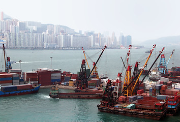 Image showing Port in Hong Kong