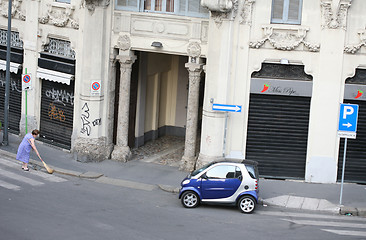 Image showing Parked cars