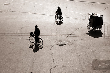 Image showing Biking in bejing