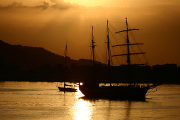 Image showing Sailing in Greece