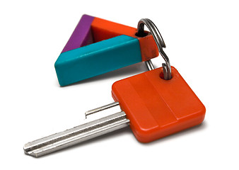 Image showing Single Key w/ Colorful Tag