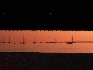 Image showing Five masts boat in Corsica