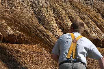 Image showing house roof work