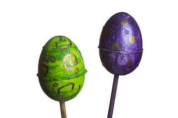 Image showing Decorated easter egg