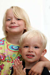 Image showing brother and sister