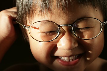 Image showing girl and glasses