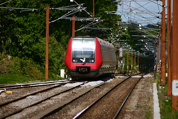 Image showing red train