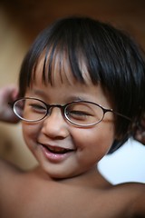 Image showing girl and glasses