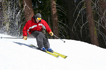 Image showing Skier on a slope