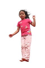 Image showing happy child jump