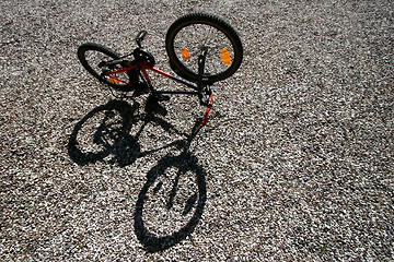 Image showing child bike and shade