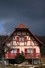 Image showing alsacian village
