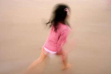 Image showing child  at he sea in denmark