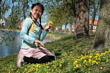 Image showing child in flower