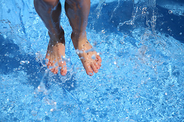 Image showing  child  and water