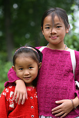 Image showing Happy sisters