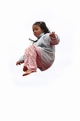 Image showing happy child jump