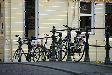 Image showing Bikes in Amsterdam