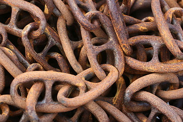 Image showing rusted chain