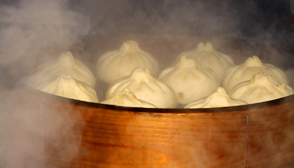 Image showing Boilling Chinese hamburgers