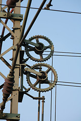 Image showing railways wires