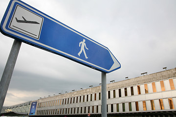 Image showing airport sign