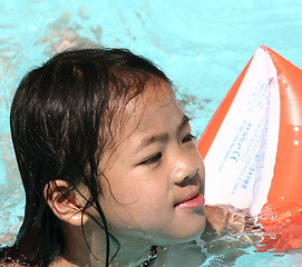 Image showing  child  and water