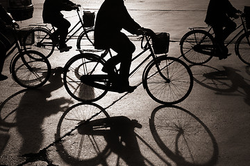 Image showing Biking in bejing