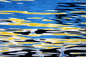 Image showing Corsica  boat reflections