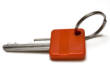 Image showing Single Red Key w/ Ring