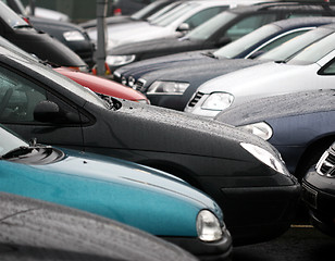 Image showing Parked cars