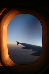 Image showing Airplane wing