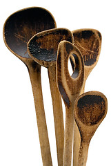 Image showing Vintage Wooden Spoons