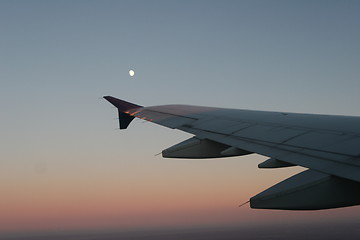 Image showing Airplane wing